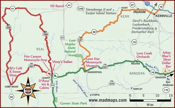 devils backbone road map texas